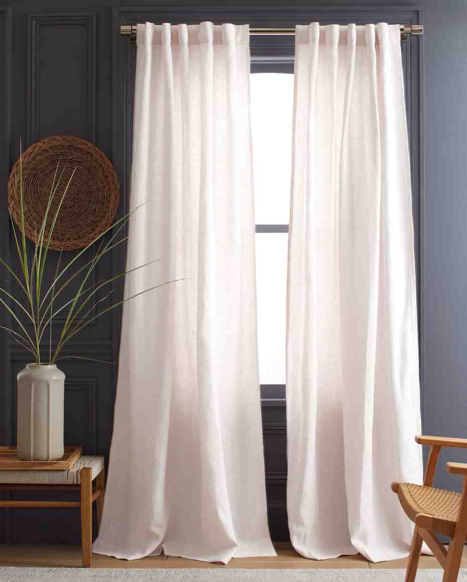 Heavyweight European Linen Curtain Linen curtains, 