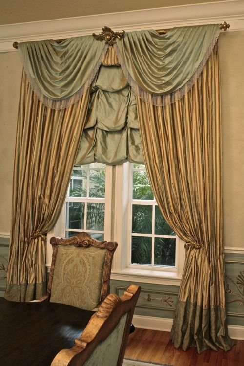 Luxury drapery curtains,