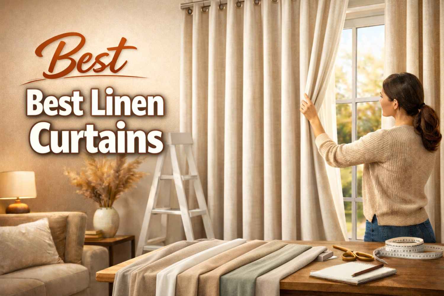 linen curtains