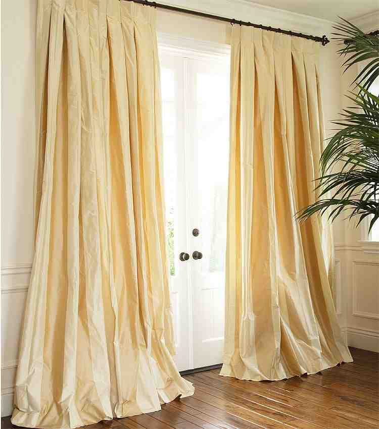 Silk Curtains ON THE DOOR