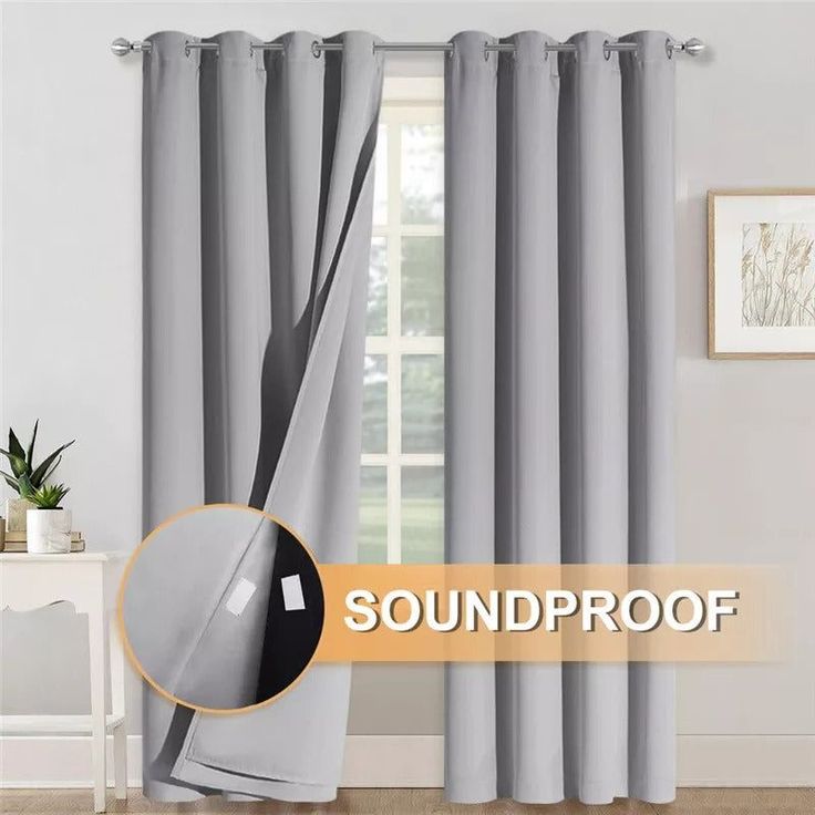 soundproof window curtains